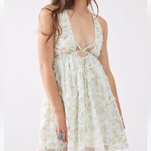 For Love And Lemons Becky Pastel Floral Mini Dress